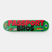 PASSPORT BROS 7 3/4インチ スケートボードデッキ (横)
