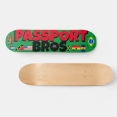 PASSPORT BROS 7 3/4インチ スケートボードデッキ (横)