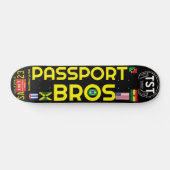 PASSPORT BROS 7 3/4インチ スケートボードデッキ (横)