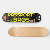 PASSPORT BROS 7 3/4インチ スケートボードデッキ (横)