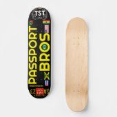 PASSPORT BROS 7 3/4インチ スケートボードデッキ (正面)