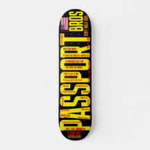 PASSPORT BROSZ. 7 3/4" スケートボードデッキ