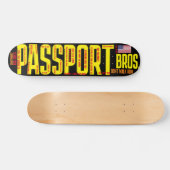 PASSPORT BROSZ. 7 3/4"スケートボードデッキ スケートボード (横)