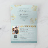 Passport Destination Wedding Invitation 招待状 (内部)