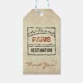 Passport Stampギフトラベル ギフトタグ (正面)