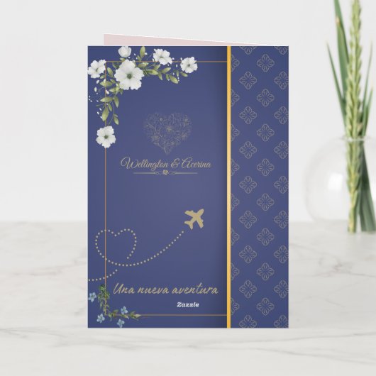 Passport Style Wedding Invitation 招待状 (裏面)