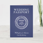 Passport Style Wedding Invitation 招待状 (正面)