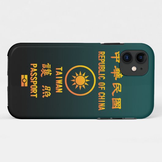 PASSPORT(TAIWAN) Case-Mate iPhoneケース (裏面(横))