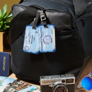 Passport to Adventureカスタムアクリル荷物タグ ラゲッジタグ