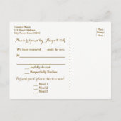 Passport Travel RSVPポストカード宛先ウェディング インビテーションポストカード (裏面)