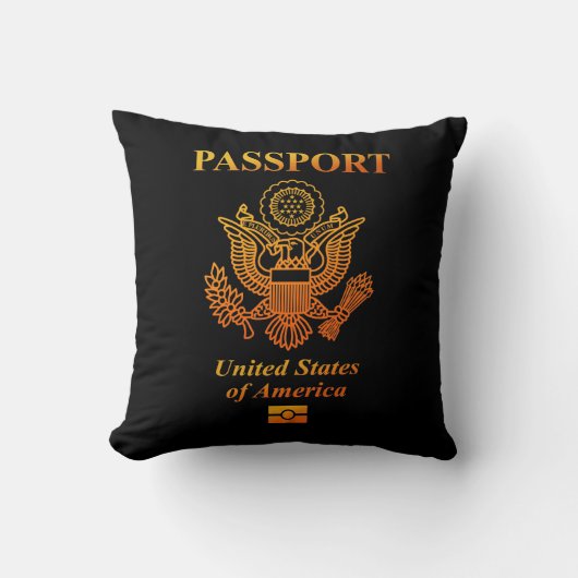 PASSPORT(USA) クッション (正面)