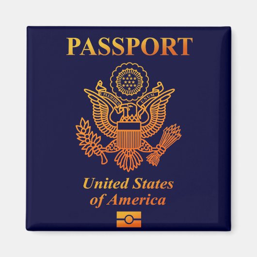 PASSPORT(USA) マグネット (正面)