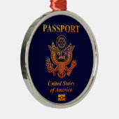PASSPORT(USA) メタルオーナメント (右)