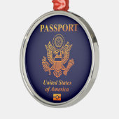 PASSPORT(USA) メタルオーナメント (左)