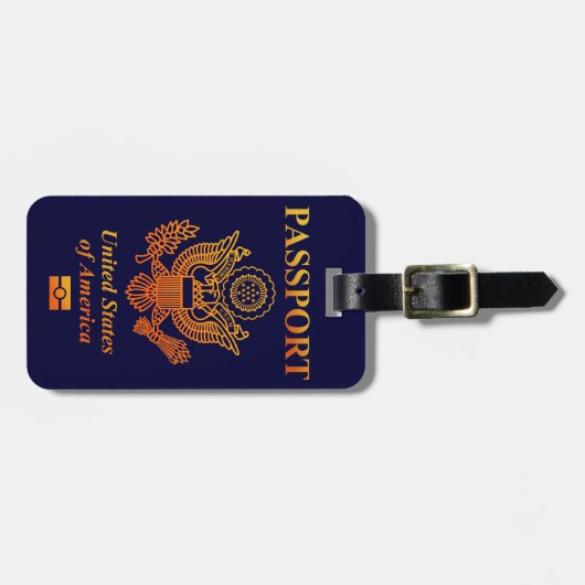 PASSPORT(USA) ラゲッジタグ (正面横)