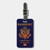 PASSPORT(USA) ラゲッジタグ (正面縦)