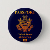 PASSPORT(USA) 缶バッジ (正面)