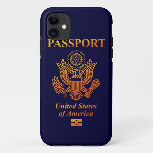 PASSPORT(USA) Case-Mate iPhoneケース (裏面)