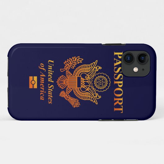 PASSPORT(USA) Case-Mate iPhoneケース (裏面(横))