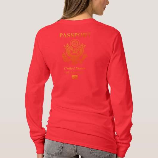 PASSPORT(USA) Tシャツ (裏面)