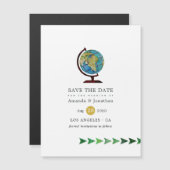 Passport Wedding日付保存招待状 (正面/裏面)