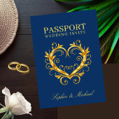 Passport Wedding Invitation-Destination Weddings 案内状