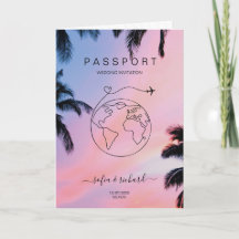 Passport World MapミニマルモダンリストQRコード