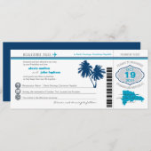 PassWeddingの招待状に乗っているドミニカ共和国 招待状 (正面/裏面)