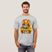 Password Reminder I Quit Funny Teddy Bear T-Shirt Tシャツ (正面フル)