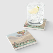 Passyの氏のフランクリン台地 ストーンコースター (横)