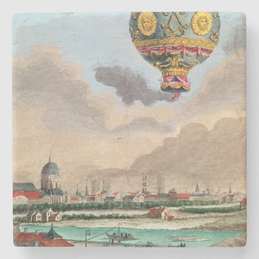 Passyの氏のフランクリン台地 ストーンコースター (正面)