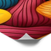 Pasta art background  LARGE ポスター (角)