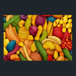 Pasta art background LARGE ポスター<br><div class="desc">Pasta art background
seamless pattern , abundance , art , background , close-up , colorful , creativity , doodle</div>