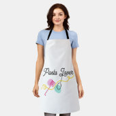 Pasta Lover エプロン (着用した状態)
