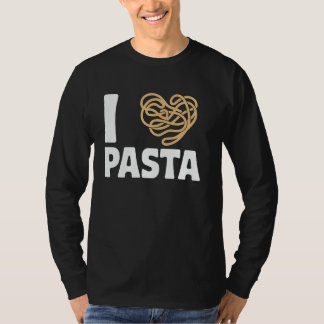 Pasta Lover Heart Spaghetti Noodles Italian Food F Tシャツ
