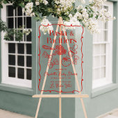 Pasta & Pacifiers Italian Baby Shower Welcome アクリルサイン