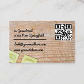 Pasta-Ravioli-italienische Spezialität auf Holz 名刺 (裏面)