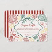 Pasta Special Delivery Italian Baby Diaper Raffle エンクロージャーカード (正面/裏面)