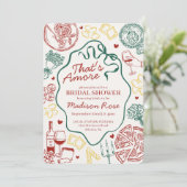 Pasta Thats Amore Italian Brunch Bridal Shower 招待状 (スタンド正面)