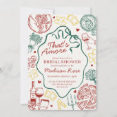Pasta Thats Amore Italian Brunch Bridal Shower 招待状 (正面)