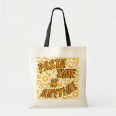 Pasta Time is Anytime Pattern Double Sided Design トートバッグ (正面)