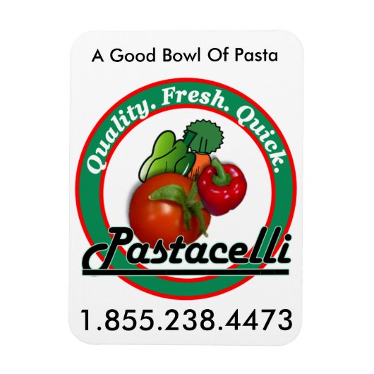 Pastacelliロゴマグネット マグネット (縦)