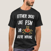 Pastafari FSM Flying Spaghetti Monster Atheist Rel Tシャツ (正面)