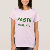 PASTE, CTRL + V Tシャツ (正面)