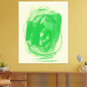 Pasted optical illusion Stretched Canvas Print キャンバスプリント (インサイチュ (リビング))