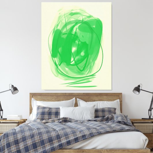 Pasted optical illusion Stretched Canvas Print キャンバスプリント (インサイチュ (寝室))