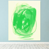 Pasted optical illusion Stretched Canvas Print キャンバスプリント (インサイチュ (ウッドフロア))