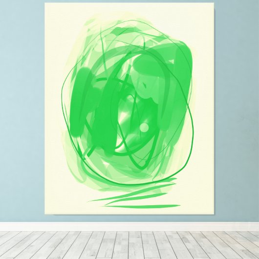 Pasted optical illusion Stretched Canvas Print キャンバスプリント (インサイチュ (ウッドフロア))