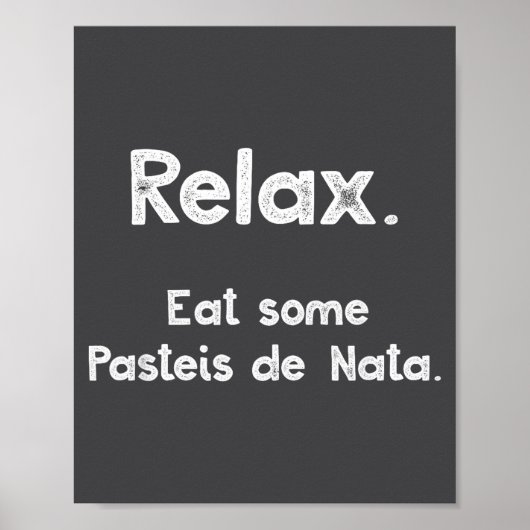 Pasteis De Nata Rtuguese Quote Funny Rtugal Food R ポスター (正面)