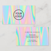 pastelのロゴはiridescenceをシミュレートした 名刺 (正面/裏面)